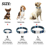 Dog Collar Personalized Nylon Pet Dog Tag Collar Custom Nameplate ID Collars