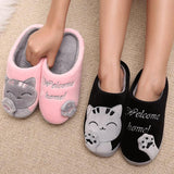 Welcome Home Kitty House Slippers