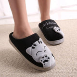 Welcome Home Kitty House Slippers