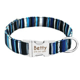 Dog Collar Personalized Nylon Pet Dog Tag Collar Custom Nameplate ID Collars
