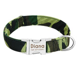 Dog Collar Personalized Nylon Pet Dog Tag Collar Custom Nameplate ID Collars